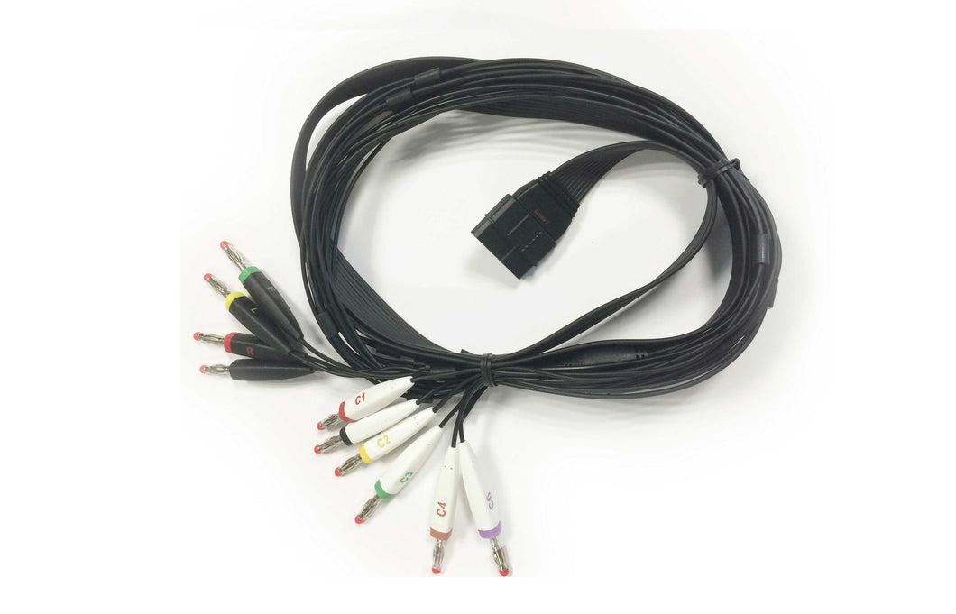 ECG 10-wire Patient cable IEC banana plug 2.1 m