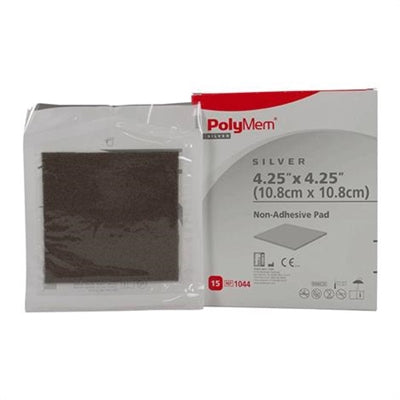 多功能銀離子不貼附敷料 (正方型) PolyMem Silver non-adhesive pad dressing