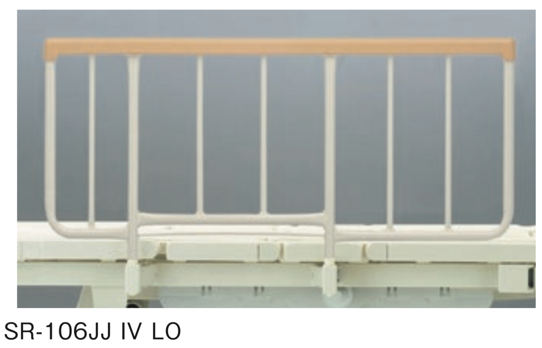 日系插入式護床欄 (帶塑膠扶手蓋) Bed side rail 乳白色（一對）