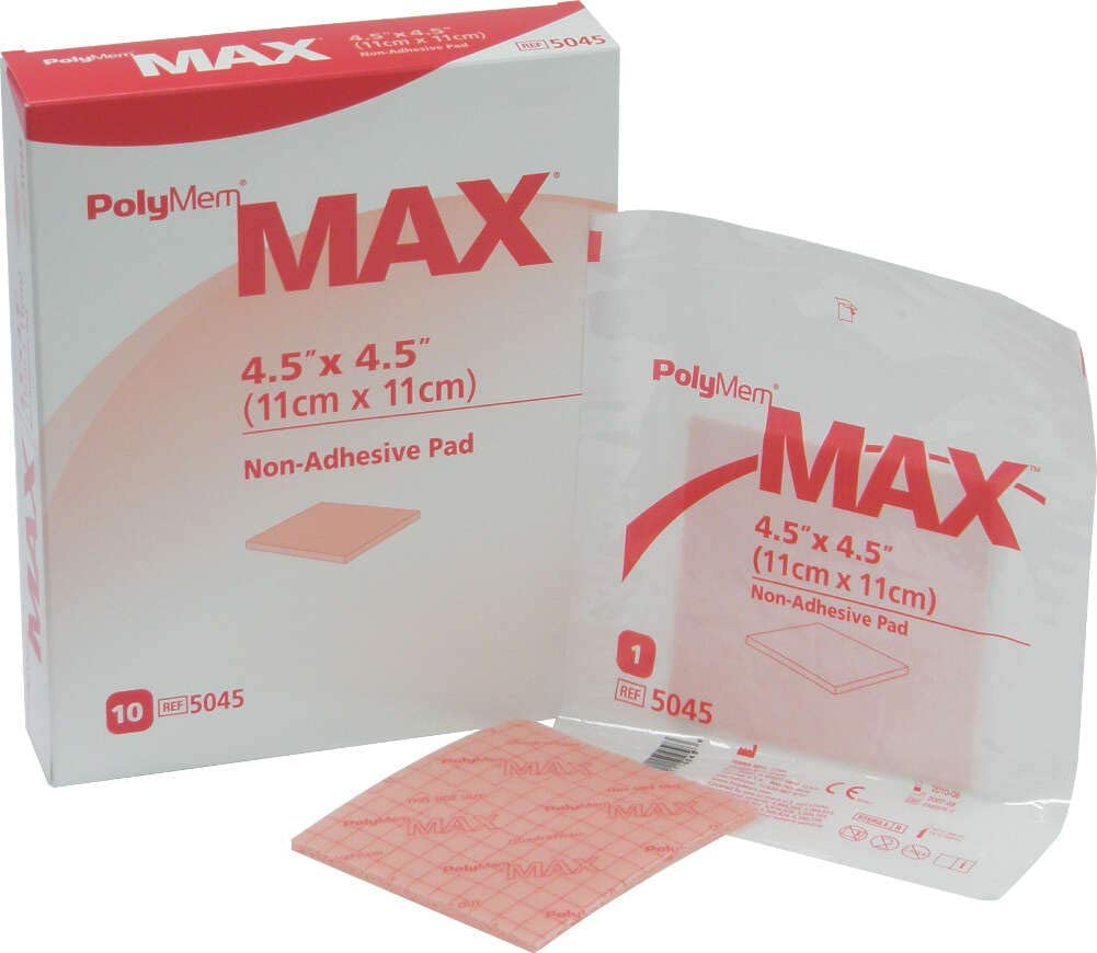 多功能不貼附敷料 (滲液量大,正方型) PolyMem MAX non-adhesive  pad dressing